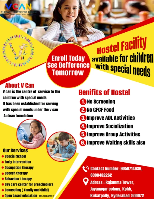 V Can from Hyderabad is a Therapy Centre and Residential Centre