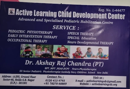 Active Learning Child Development Center from Noida is a Therapy Centre.