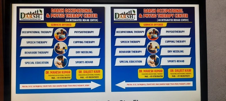 Darsh Occupational and Physiotherapy Center from Jaipur is a Therapy Center.