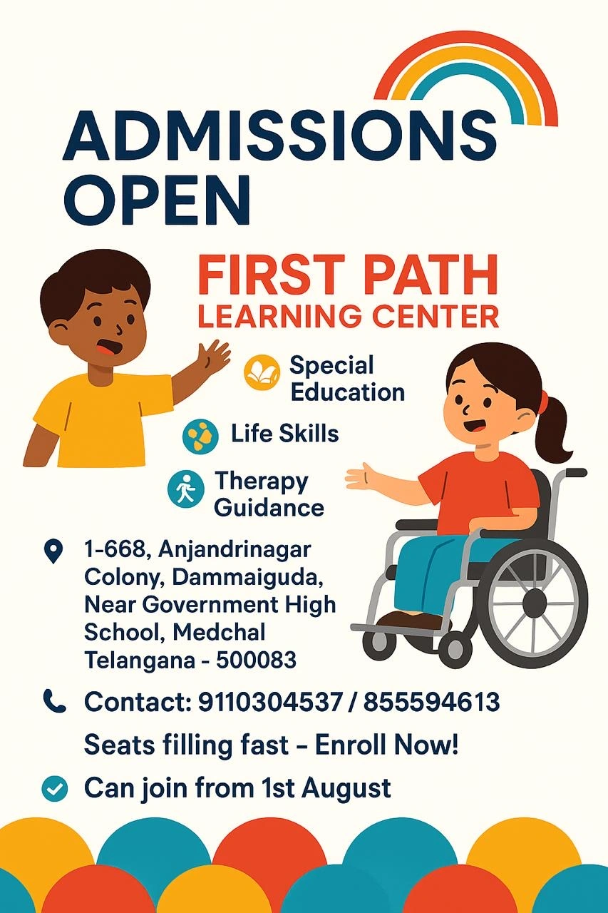 First Path Child Development and Learning Center from Hyderabad is a Special School & Therapy Centre.