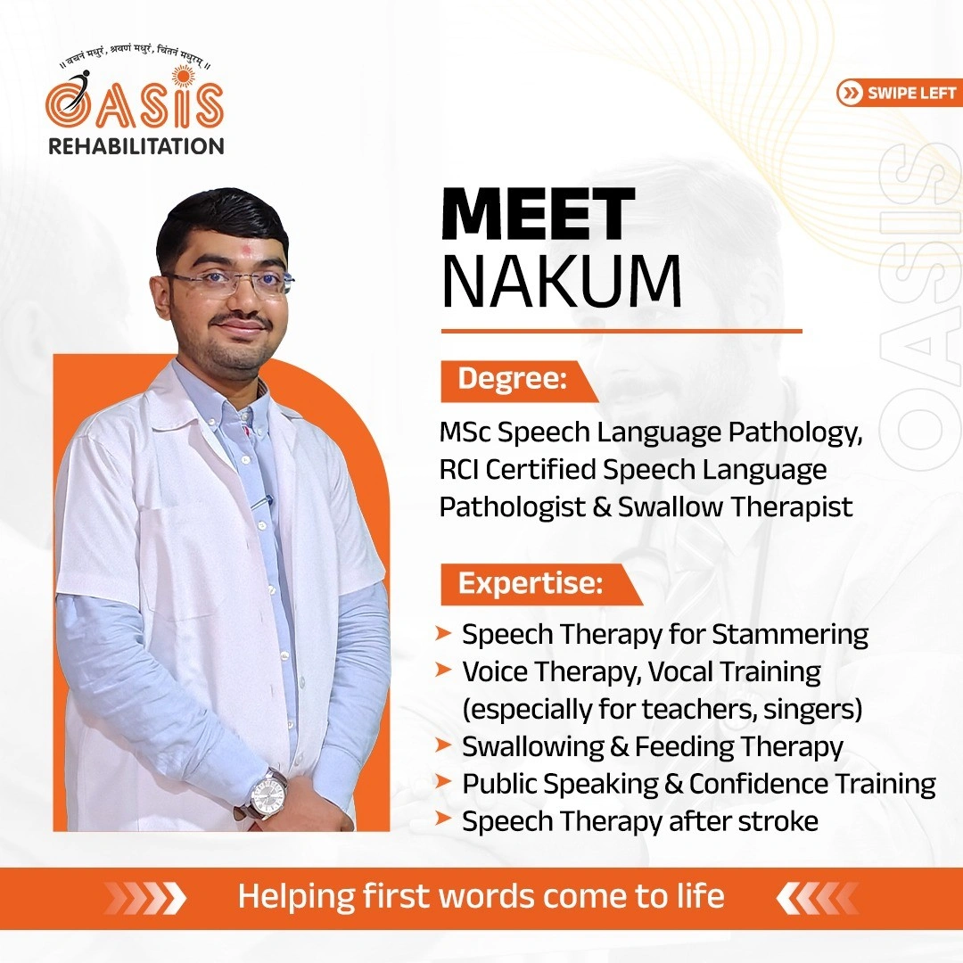 Meet Nakum from Ahmedabad is a Speech Therapist.