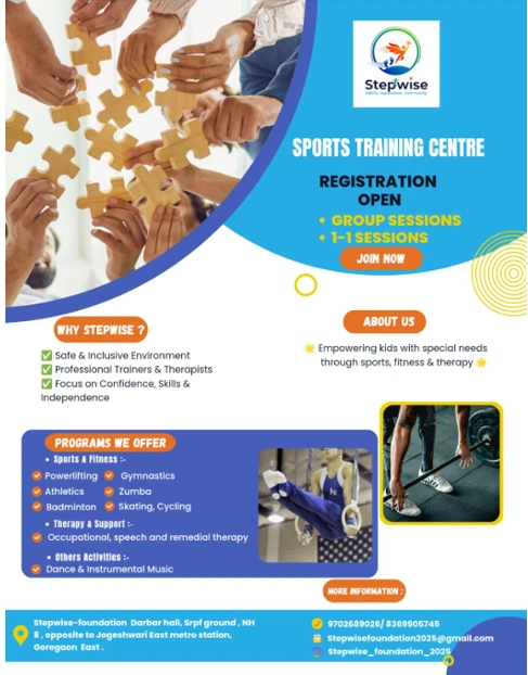 Stepwise from Mumbai is a Sports Training Centre.