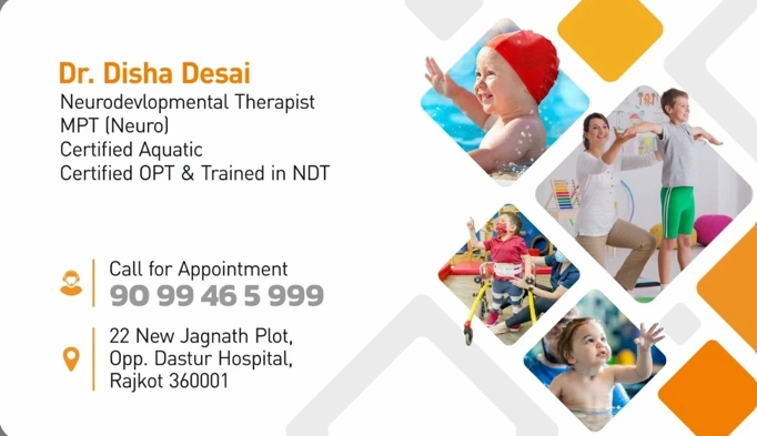 Disha Desai from Rajkot is a Physiotherapist and Aqua Therapist.