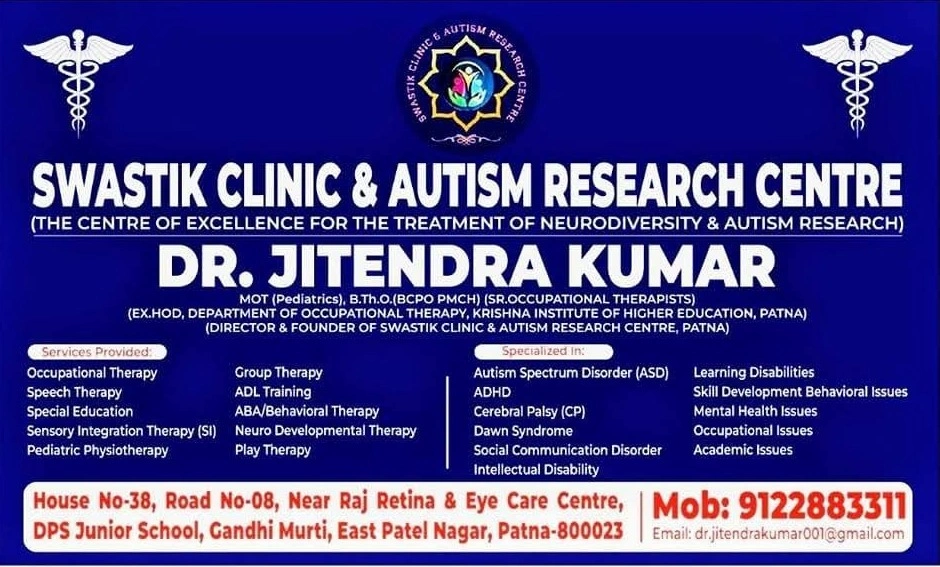 Jitendra Kumar from Patna is an Occupational Therapist.